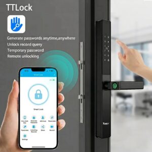 KHOÁ VÂN TAY CỬA NHÔM XD02