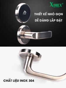 Khóa Thẻ Từ Phân Thể Khách Sạn Ximex Model 201A-Inox 304